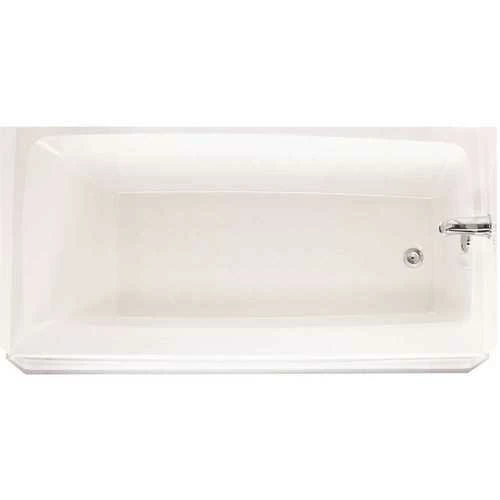 Swan BT-3060R-010 60 In. Fiberglass Right Drain Rectangular Alcove Bathtub In White