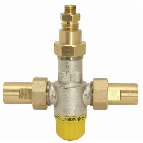 Moen 104451 Commercial 3/8 In. X 3/8 In. Thermostatic Mixing Valve With Compression Fittings