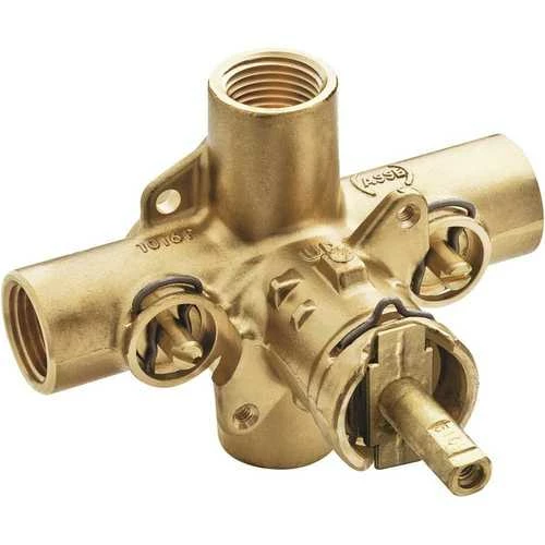 Moen 8372HD 1/2 In. IPS Connections Commercial Posi-Temp Rough-In Shower Valve With Integral Stops Brass