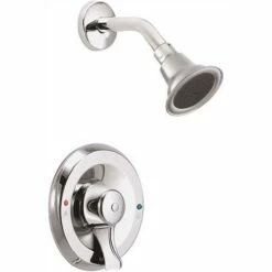 Moen 8375 Posi-Temp Single-Handle 1-Spray Shower Faucet With Valve In Chrome