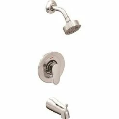 Cleveland Faucet Group 46301CGR Edgestone Single-Handle Bathtub/Shower Trim Kit With Water-Saving Showerhead 1.75 GPM In Chrome