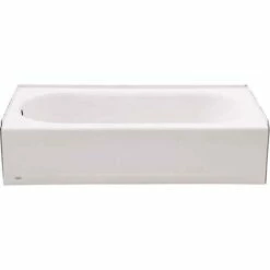 American Standard 2390.202.020 Princeton 60 In. Left Hand Drain Rectangular Alcove Bathtub In White