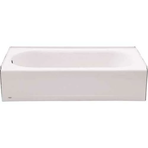 American Standard 2390.202.020 Princeton 60 In. Left Hand Drain Rectangular Alcove Bathtub In White