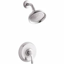 Kohler K-TS12014-4-CP Fairfax 1-Spray 6.5 In. Single Wall Mount Fixed Shower Head In Polished Chrome