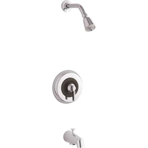 Kohler K-TS6908-4A-CP Triton 1-Handle 1-Spray 2.5 GPM Tub And Shower Faucet With Lever Handle In Polished Chrome (Valve Not Included)