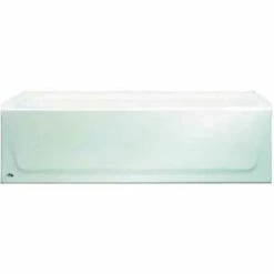 Bootz Industries 011-3672-00 Aloha AFR 60 In. Right Drain Raised Outlet Rectangular Alcove Soaking Bathtub In White