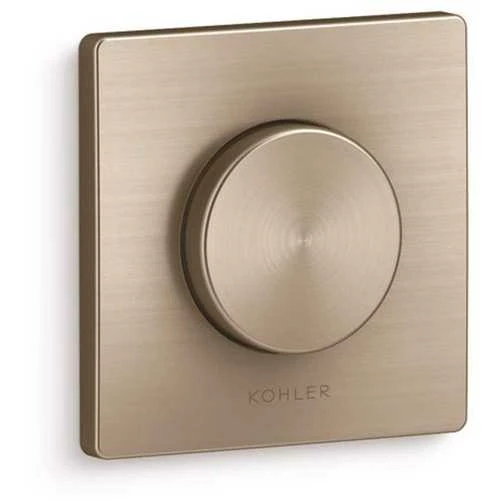 Kohler K-76748-BV Real Rain 1-Handle Wall-Mount Tub Diverter Faucet Trim Kit In Vibrant Brushed Bronze (Valve Not Included)