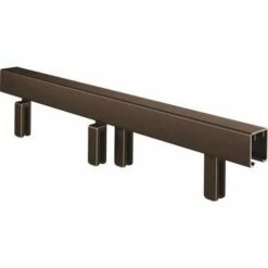 Delta SDLMT60-BRZ-R 60 In. Frameless Mod Soft-Close Sliding Bathtub Door Track Assembly Kit In Bronze For 1/4 In. Glass