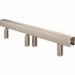 Delta SDLMS60-NIK-R Delta 48 In. To 60 In. Frameless Mod Soft-Close Sliding Shower Door Track Assembly Kit In Nickel For 1/4 In. Glass