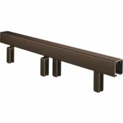 Delta SDMS160-BRZ-R 48 In. To 60 In. Frameless Mod Soft-Close Sliding Shower Door Track Assembly Kit In Bronze For 3/8 In. Glass