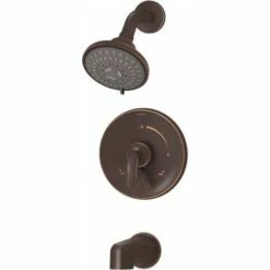 Symmons S-5502-SBZ-1.5-TRM Elm 1-Handle Wall-Mounted Tub/Shower Trim Kit In Seasoned Bronze With Diverter Lever (Valve Not Included)