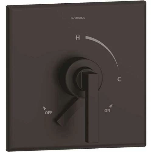 Symmons S-3600-MB-TRM Duro 1-Handle Wall-Mounted Valve Trim Kit With Volume Control In Matte Black (Valve Not Included)