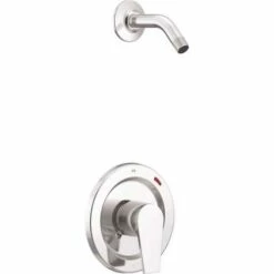 Moen 48002NHCGR CLEVELAND FAUCET GROUP Slate 1-Handle 1.75 GPM Shower Faucet Trim Kit In Chrome (Valve And Showerhead Not Included)