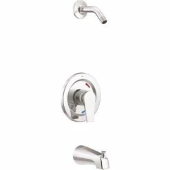 Moen 48003NHCGR CLEVELAND FAUCET GROUP Slate 1-Handle 1.75 GPM Tub And Shower Trim Kit In Chrome (Valve And Showerhead Not Included)