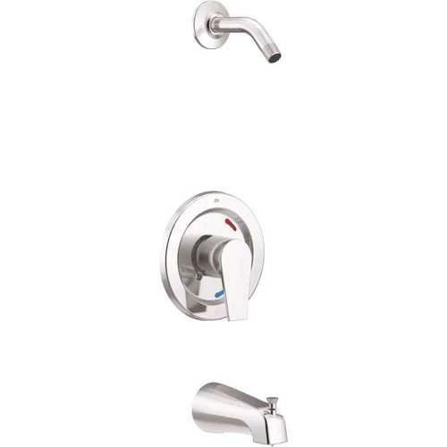 Moen 48003NHCGR CLEVELAND FAUCET GROUP Slate 1-Handle 1.75 GPM Tub And Shower Trim Kit In Chrome (Valve And Showerhead Not Included)