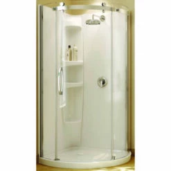 MAAX 105753-000-001-00 Olympia Shower Panel, 36 In L, 36 In W, 78 In H, Acrylic, Direct-to-Stud Installation, White