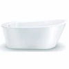MAAX 105797-000-002 Sax Bathtub, 38 To 44 Gal Capacity, 60 In L, 32 In W, 25 In H, Free-Standing Installation, White
