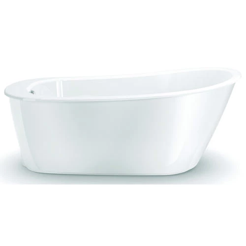 MAAX 105797-000-002 Sax Bathtub, 38 To 44 Gal Capacity, 60 In L, 32 In W, 25 In H, Free-Standing Installation, White