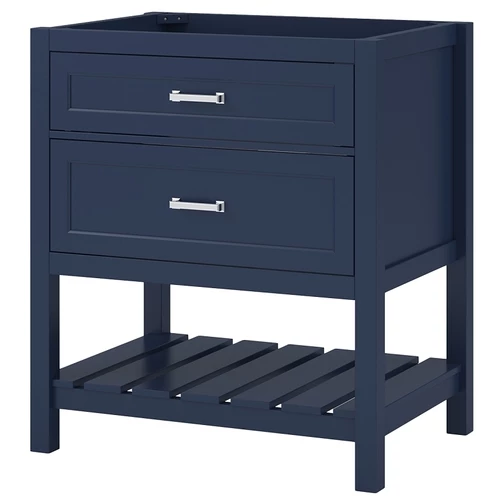 Foremost LSBV3022D Lawson Series Vanity Cabinet, 30 In W Cabinet, 21-1/2 In D Cabinet, 34 In H Cabinet, Wood, 2-Drawer