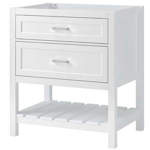Foremost LSWV3022D Lawson Series Vanity Cabinet, 30 In W Cabinet, 21-1/2 In D Cabinet, 34 In H Cabinet, Wood, White