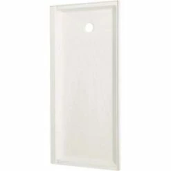 Mustee 3060L Caregiver ShowerTub 30 In. X 60 In. Single Threshold Shower Base In White