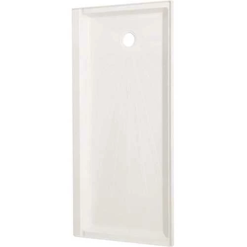 Mustee 3060L Caregiver ShowerTub 30 In. X 60 In. Single Threshold Shower Base In White