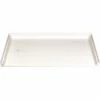 Mustee 360L CareGiver 30 In. X 60 In. Single Threshold Shower Floor In White