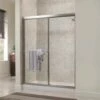Foremost TDSS4870-CL-SV Tides 44 In. To 48 In. X 70 In. H Framed Sliding Shower Door In Silver And Clear Glass