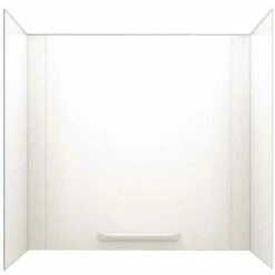 Swan GN-58.010 30 In. X 60 In. X 58 In. Easy Up Adhesive Alcove Tub Surround In White