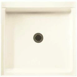 Swan FF03636MD.010 Veritek 36 In. X 36 In. Single Threshold Shower Pan In White