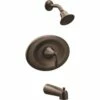 Moen T2137EPORB Eva Lever 1-Handle Wall-Mount Tub Shower Traim Kit In Oil Rubbed Bronze (Valve Not Included)