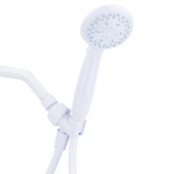 Homewerks 520 3150WT-WS Handheld Showerhead Exquisite White Plastic 3 Settings 1.8 Gpm White
