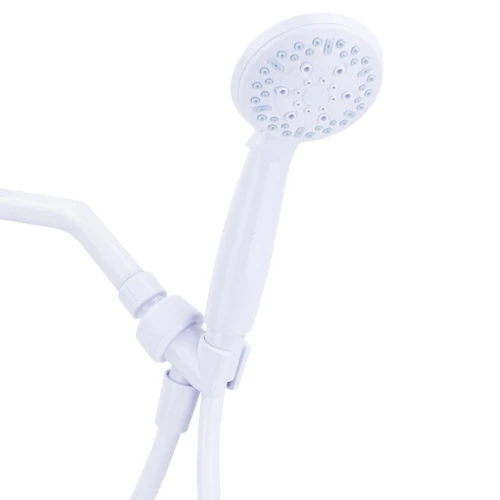 Homewerks 520 3150WT-WS Handheld Showerhead Exquisite White Plastic 3 Settings 1.8 Gpm White
