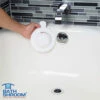 TubShroom BTHSH620 Overflow Drain Cover BathShroom Matte Plastic Matte