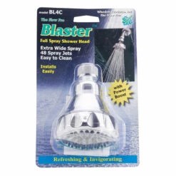 Whedon BL4C Showerhead Blaster Chrome Plastic 1 Settings 2.5 Gpm Chrome