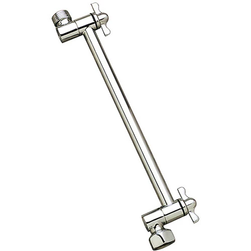 PlumbCraft 7657750B Adjustable Shower Arm Chrome 12" Chrome