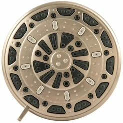 PlumbCraft 8335002 Showerhead Brushed Nickel ABS 3 Settings 2 Gpm Brushed Nickel