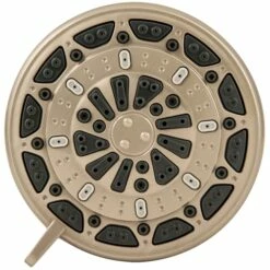 PlumbCraft 8364002 Showerhead Brushed Nickel ABS 6 Settings 2 Gpm Brushed Nickel