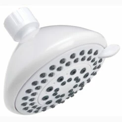 Exquisite 520 3350WT-WS Showerhead White Plastic 3 Settings 1.8 Gpm White