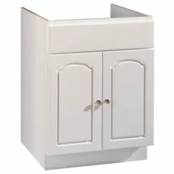 Hardware House 419838 Bathroom Vanity Single White 24" W X 4.75" D X 21" H White