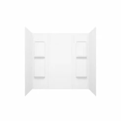 MAAX 101343000001000 Elan Series 101343-000-001 Bathtub Wall Kit, 31-3/4 In L, 60-1/2 In W, 59 In H, Acrylic, Glue Up Installation