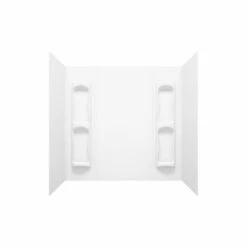 MAAX 102573000129000 Utah Series Bathtub Wall Kit, 31-3/4 In L, 60-1/2 In W, 59 In H, Polystyrene, Glue Up Installation