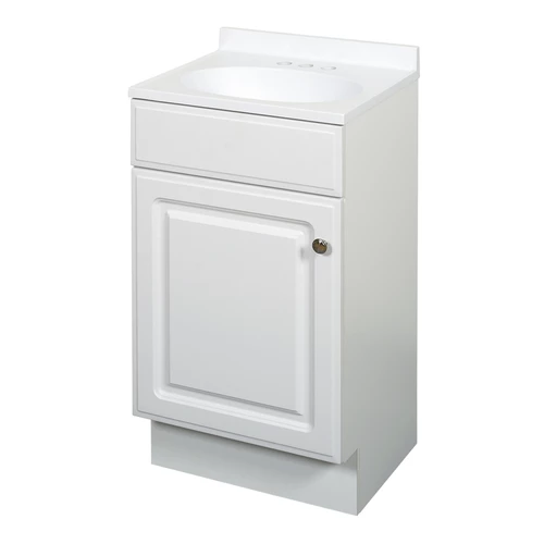 Zenith Products RBC18WW Vanity Combo Single White 18" W X 16" D X 35" H White