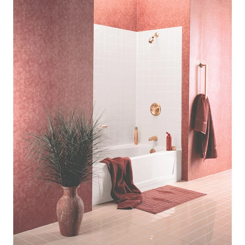 ASB 36300 Bathtub Wall TileKit 60" H X 60" W X 30" L White High Gloss