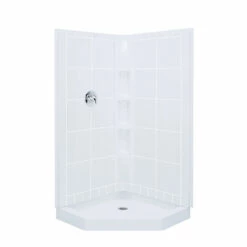 STERLING 72041100-0 Shower Base Intrigue White High Gloss