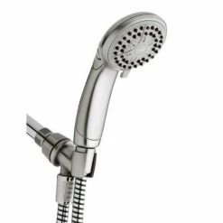 Waterpik VBE-459 Showerhead EcoFlow Brushed Nickel 4 Settings 1.6 Gpm Brushed Nickel