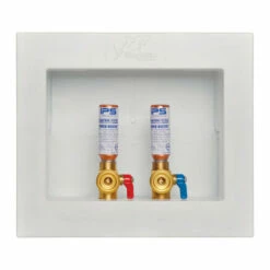 SharkBite 25031 Outlet Box With Hammer Arrestor 1/2" D Washing Machine White