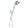 Peerless 76406CWH 76406C-WH-WH Hand Shower, 2.5 Gpm, 4-Spray Function, 60 In L Hose