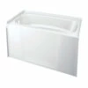 Delta B10513-6030L-WH Bathtub HyCroft 18" H X 30" W X 60" L White White