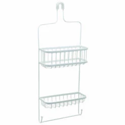 Zenna Home 7617WW E Shower Caddy, Steel, 10.38 In OAW, 26.13 In OAH, 4.13 In OAD